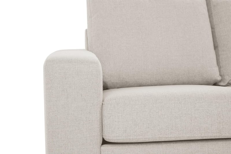 Crazy 3-sits Högervänd L-formad Schäslongsoffa i Tyg - Beige - Möbler - Soffa - Divansoffor & schäslongsoffa