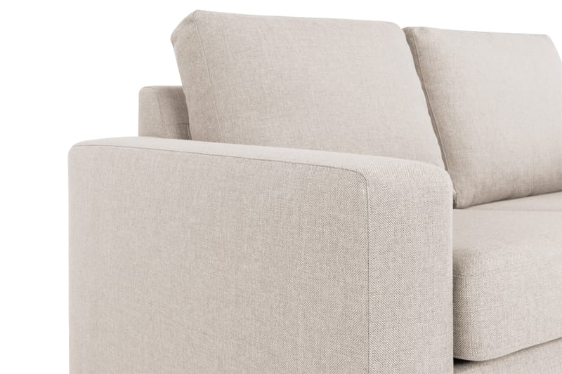 Crazy 3-sits Högervänd L-formad Schäslongsoffa i Tyg - Beige - Möbler - Soffa - Divansoffor & schäslongsoffa