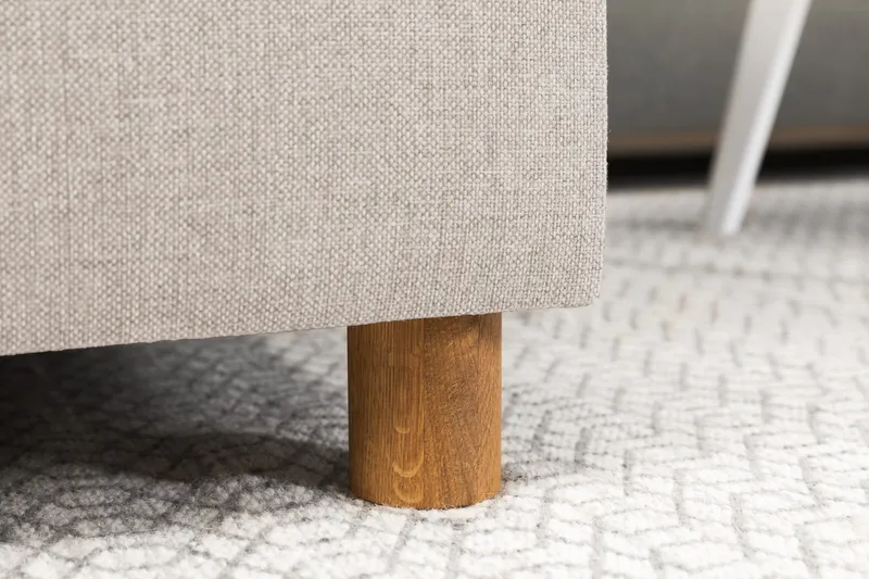 Crazy 3-sits Högervänd L-formad Schäslongsoffa i Tyg - Beige - Möbler - Soffa - Divansoffor & schäslongsoffa - 3 sits soffa med divan