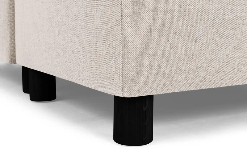 Crazy 3-sits Högervänd L-formad Schäslongsoffa i Tyg - Beige - Möbler - Soffa - Divansoffor & schäslongsoffa - 3 sits soffa med divan