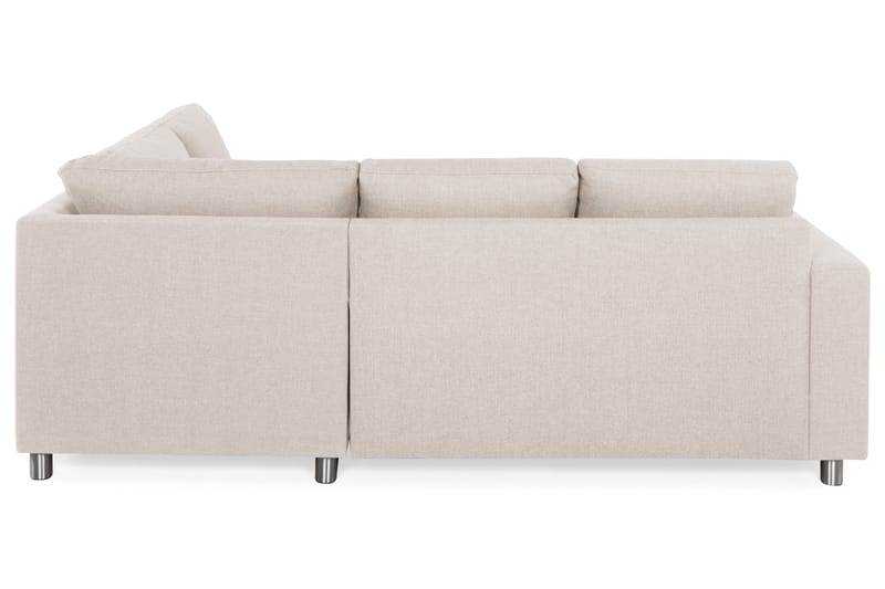 Crazy 3-sits Högervänd L-formad Schäslongsoffa i Tyg - Beige - Möbler - Soffa - Divansoffor & schäslongsoffa