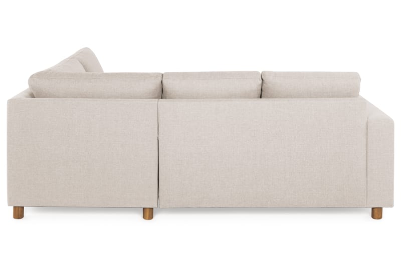 Crazy 3-sits Högervänd L-formad Schäslongsoffa i Tyg - Beige - Möbler - Soffa - Divansoffor & schäslongsoffa