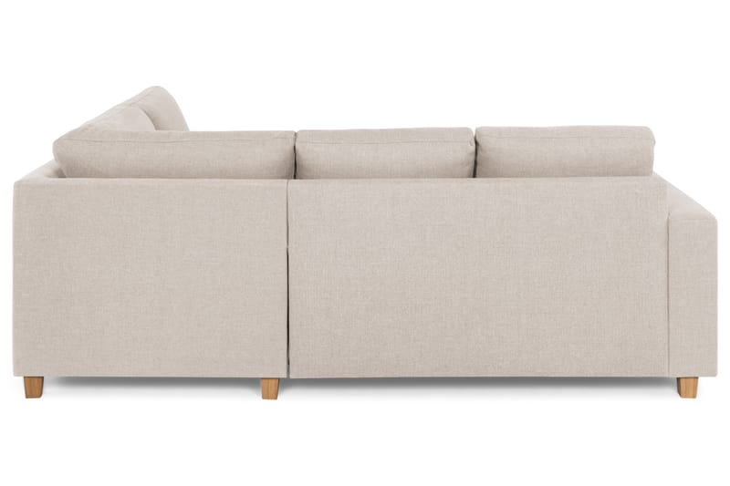 Crazy 3-sits Högervänd L-formad Schäslongsoffa i Tyg - Beige - Möbler - Soffa - Divansoffor & schäslongsoffa