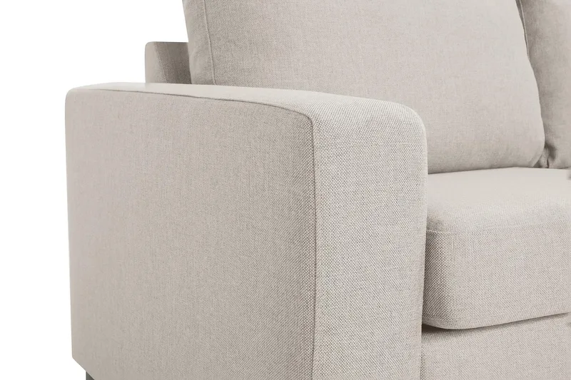 Crazy 3-sits Högervänd L-formad Schäslongsoffa i Tyg - Beige - Möbler - Soffa - Divansoffor & schäslongsoffa - 3 sits soffa med divan