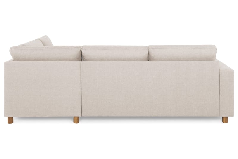 Crazy 3-sits Högervänd L-formad Schäslongsoffa i Tyg - Beige - Möbler - Soffa - Divansoffor & schäslongsoffa