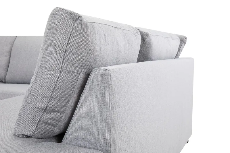 Crazy 3-sits Högervänd L-formad Schäslongsoffa i Tyg - Grå - Möbler - Soffa - Divansoffor & schäslongsoffa - 3 sits soffa med divan