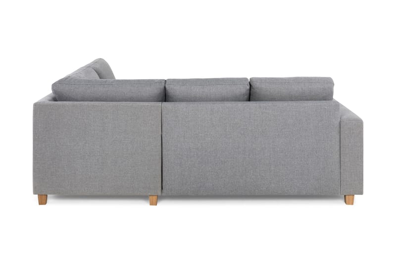 Crazy 3-sits Högervänd L-formad Schäslongsoffa i Tyg - Grå - Möbler - Soffa - Divansoffor & schäslongsoffa - 2 sits soffa med divan