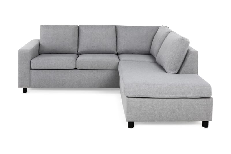Crazy 3-sits Högervänd L-formad Schäslongsoffa i Tyg - Grå - Möbler - Soffa - Divansoffor & schäslongsoffa