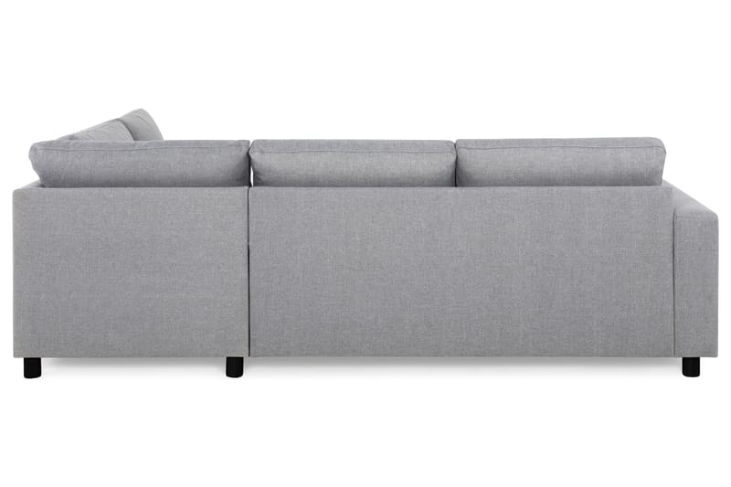 Crazy 3-sits Högervänd L-formad Schäslongsoffa i Tyg - Grå - Möbler - Soffa - Divansoffor & schäslongsoffa