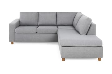 Crazy 3-sits Högervänd L-formad Schäslongsoffa i Tyg