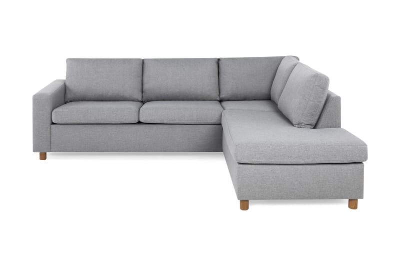 Crazy 3-sits Högervänd L-formad Schäslongsoffa i Tyg - Grå - Möbler - Soffa - Divansoffor & schäslongsoffa - 3 sits soffa med divan