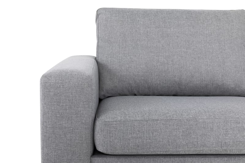 Crazy 3-sits Högervänd L-formad Schäslongsoffa i Tyg - Grå - Möbler - Soffa - Divansoffor & schäslongsoffa