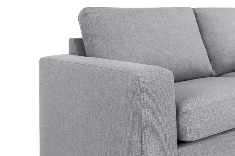 Crazy 3-sits Högervänd L-formad Schäslongsoffa i Tyg - Grå - Möbler - Soffa - Divansoffor & schäslongsoffa