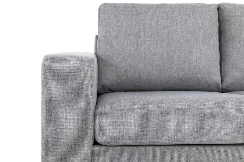 Crazy 3-sits Högervänd L-formad Schäslongsoffa i Tyg - Grå - Möbler - Soffa - Divansoffor & schäslongsoffa