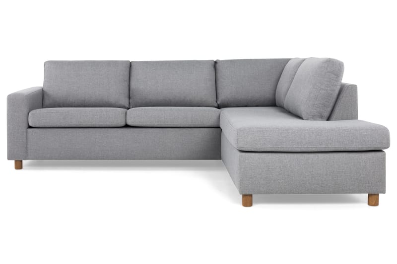 Crazy 3-sits Högervänd L-formad Schäslongsoffa i Tyg - Grå - Möbler - Soffa - Divansoffor & schäslongsoffa - 3 sits soffa med divan