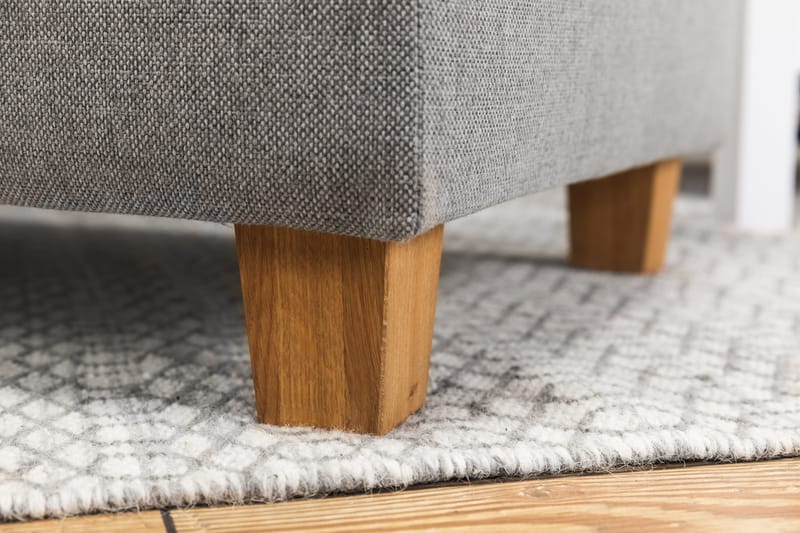 Crazy 3-sits Högervänd L-formad Schäslongsoffa i Tyg - Grå - Möbler - Soffa - Divansoffor & schäslongsoffa - 3 sits soffa med divan