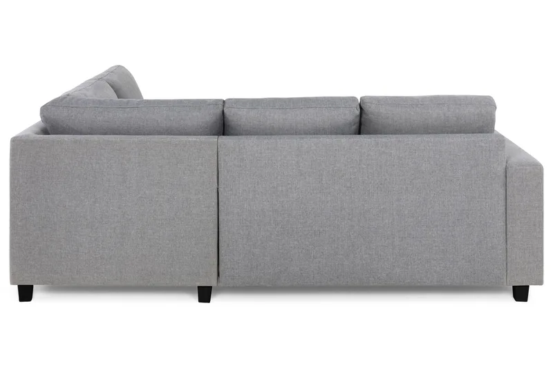 Crazy 3-sits Högervänd L-formad Schäslongsoffa i Tyg - Grå - Möbler - Soffa - Divansoffor & schäslongsoffa - 2 sits soffa med divan