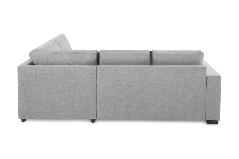 Crazy 3-sits Högervänd L-formad Schäslongsoffa i Tyg - Grå - Möbler - Soffa - Divansoffor & schäslongsoffa - 2 sits soffa med divan