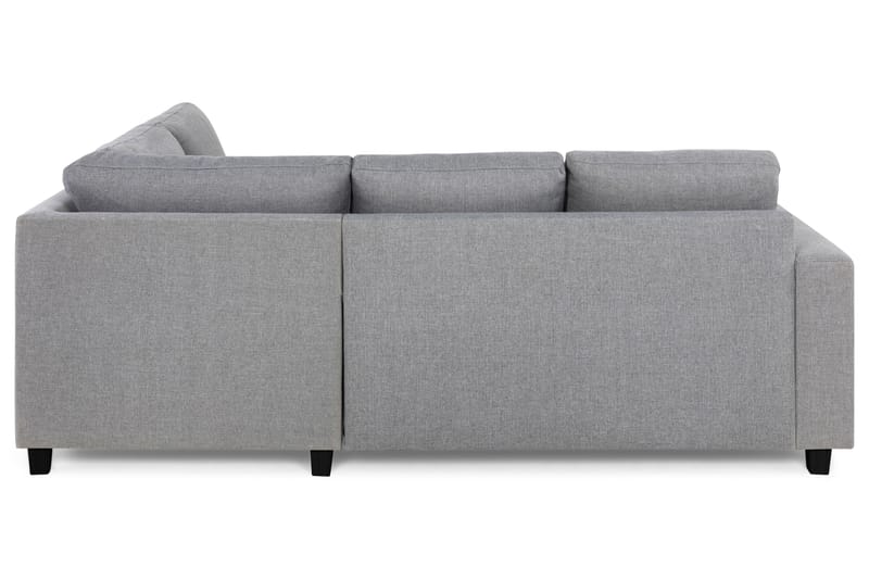 Crazy 3-sits Högervänd L-formad Schäslongsoffa i Tyg - Grå - Möbler - Soffa - Divansoffor & schäslongsoffa