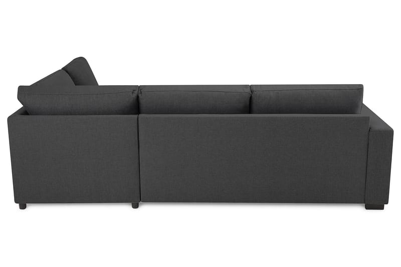 Crazy 3-sits Högervänd L-formad Schäslongsoffa i Tyg - Mörkgrå - Möbler - Soffa - Divansoffor & schäslongsoffa