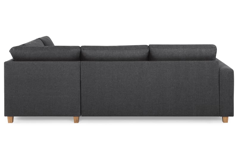 Crazy 3-sits Högervänd L-formad Schäslongsoffa i Tyg - Mörkgrå - Möbler - Soffa - Divansoffor & schäslongsoffa
