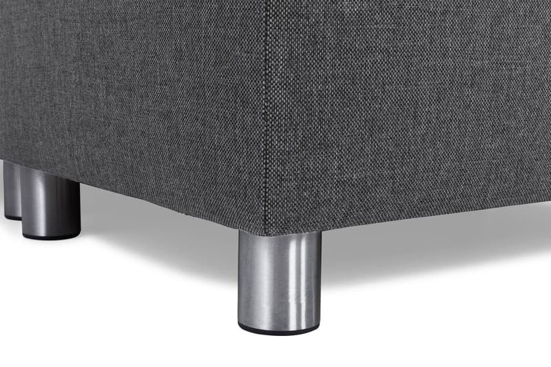 Crazy 3-sits Högervänd L-formad Schäslongsoffa i Tyg - Mörkgrå - Möbler - Soffa - Divansoffor & schäslongsoffa - 2 sits soffa med divan