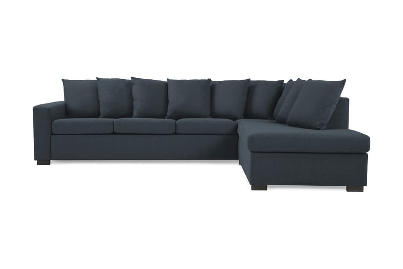 Crazy 3-sits Soffa med Schäslong Höger inkl Kuvertkuddar - Mörkblå - Divansoffor & schäslongsoffa - 3 sits soffa med divan