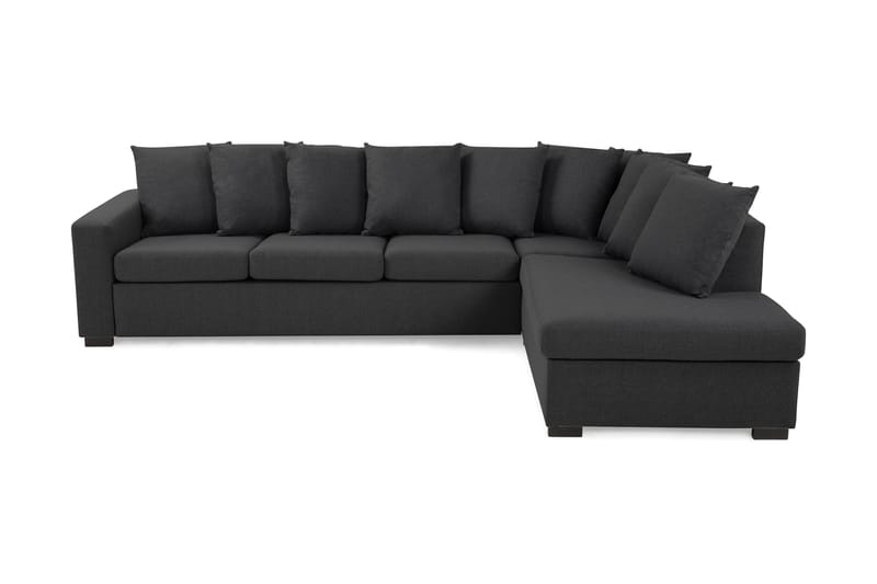 Crazy 3-sits Soffa med Schäslong Höger inkl Kuvertkuddar - Mörkgrå - Möbler - Soffa - Divansoffor & schäslongsoffa