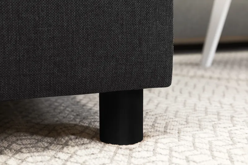 Crazy 3-sits Vändbar L-formad Divansoffa i Tyg - Antracit - Möbler - Soffa - Divansoffor & schäslongsoffa - 3 sits soffa med divan