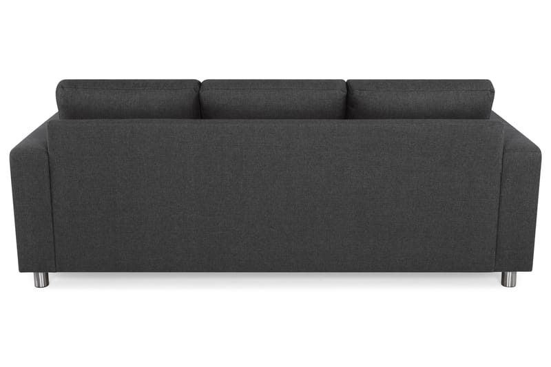 Crazy 3-sits Vändbar L-formad Divansoffa i Tyg - Antracit - Möbler - Soffa - Divansoffor & schäslongsoffa