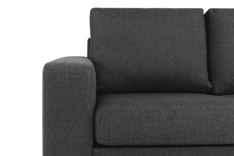 Crazy 3-sits Vändbar L-formad Divansoffa i Tyg - Antracit - Möbler - Soffa - Divansoffor & schäslongsoffa - 3 sits soffa med divan
