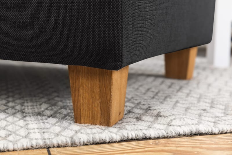 Crazy 3-sits Vändbar L-formad Divansoffa i Tyg - Antracit - Möbler - Soffa - Divansoffor & schäslongsoffa - 3 sits soffa med divan