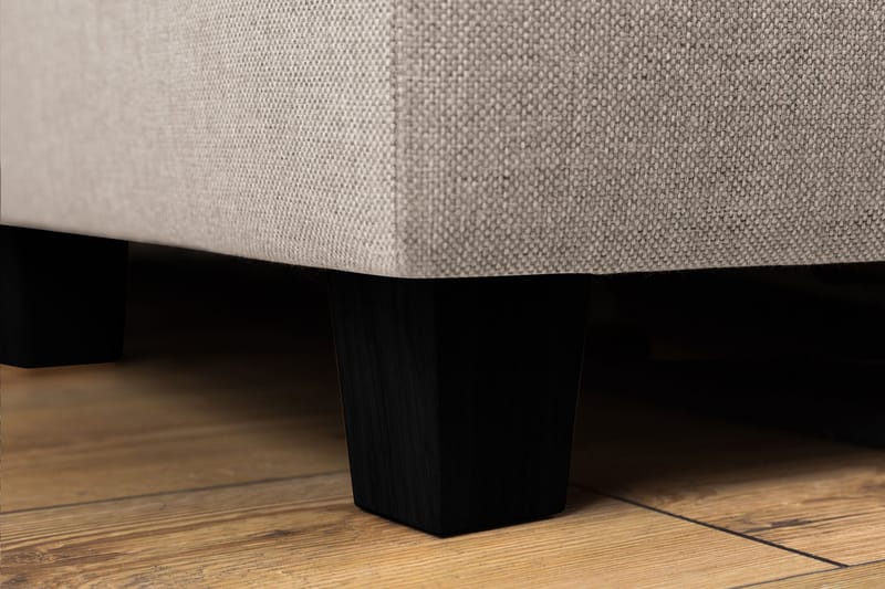 Crazy 3-sits Vändbar L-formad Divansoffa i Tyg - Beige - Möbler - Soffa - Divansoffor & schäslongsoffa - 3 sits soffa med divan