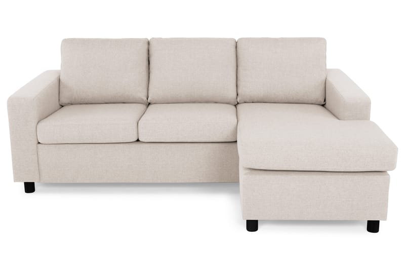 Crazy 3-sits Vändbar L-formad Divansoffa i Tyg - Beige - Möbler - Soffa - Divansoffor & schäslongsoffa - 3 sits soffa med divan