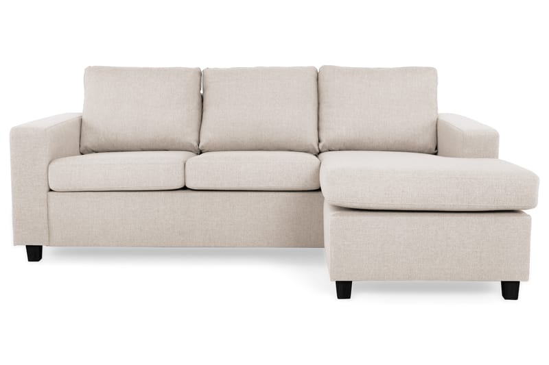 Crazy 3-sits Vändbar L-formad Divansoffa i Tyg - Beige - Möbler - Soffa - Divansoffor & schäslongsoffa
