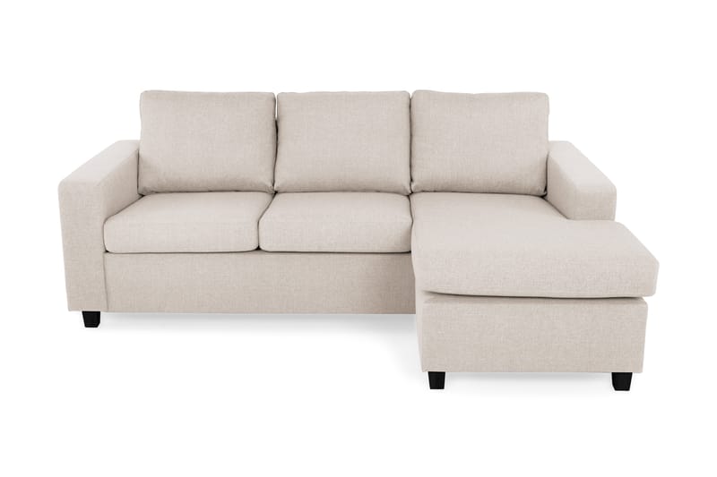 Crazy 3-sits Vändbar L-formad Divansoffa i Tyg - Beige - Möbler - Soffa - Divansoffor & schäslongsoffa