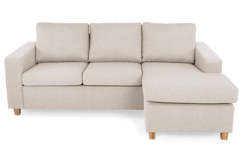 Crazy 3-sits Vändbar L-formad Divansoffa i Tyg - Beige - Möbler - Soffa - Divansoffor & schäslongsoffa
