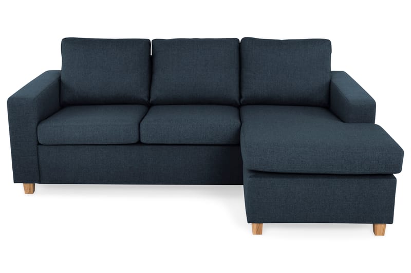 Crazy 3-sits Vändbar L-formad Divansoffa i Tyg - Blå - Möbler - Soffa - Divansoffor & schäslongsoffa