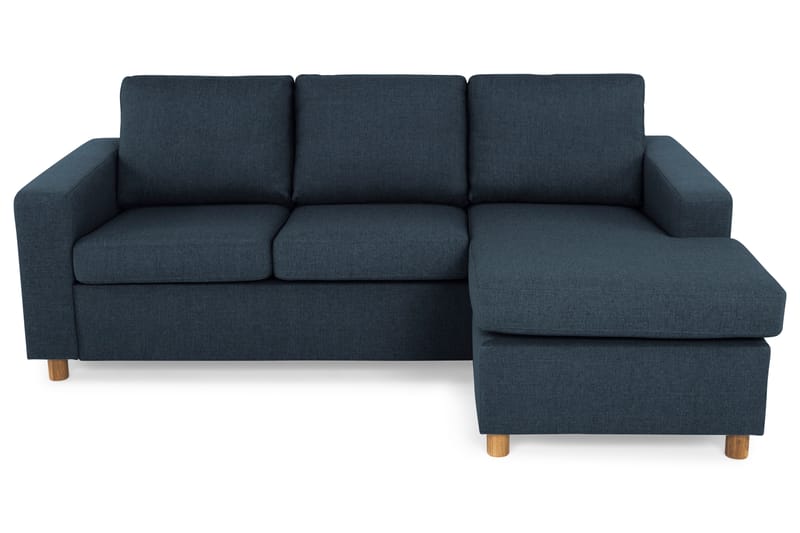 Crazy 3-sits Vändbar L-formad Divansoffa i Tyg - Blå - Möbler - Soffa - Divansoffor & schäslongsoffa