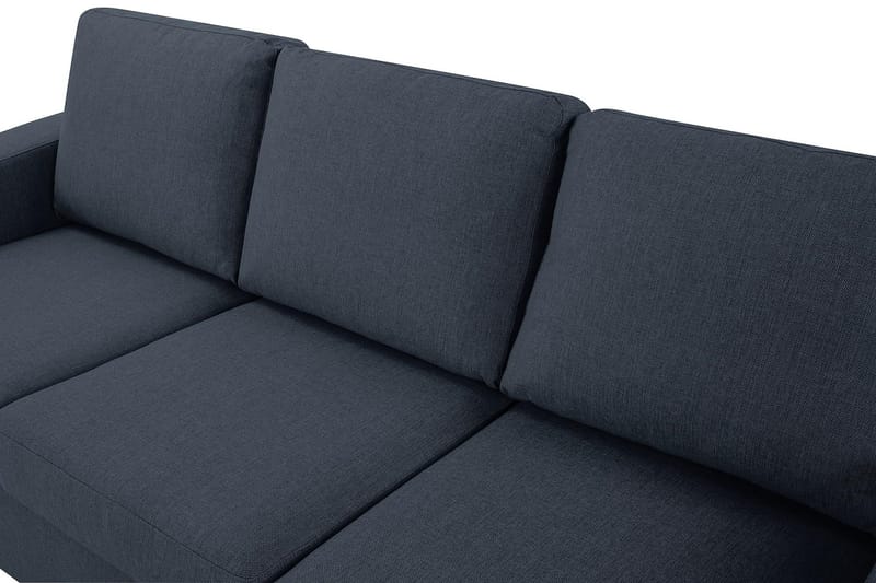 Crazy 3-sits Vändbar L-formad Divansoffa i Tyg - Blå - Möbler - Soffa - Divansoffor & schäslongsoffa - 3 sits soffa med divan