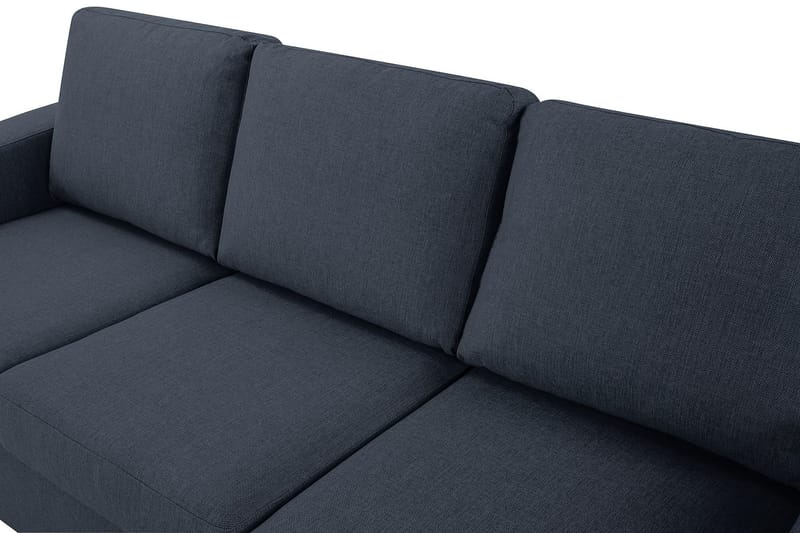 Crazy 3-sits Vändbar L-formad Divansoffa i Tyg - Blå - Möbler - Soffa - Divansoffor & schäslongsoffa
