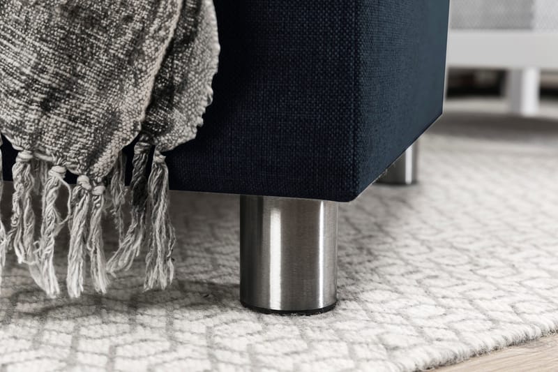 Crazy 3-sits Vändbar L-formad Divansoffa i Tyg - Blå - Möbler - Soffa - Divansoffor & schäslongsoffa - 3 sits soffa med divan