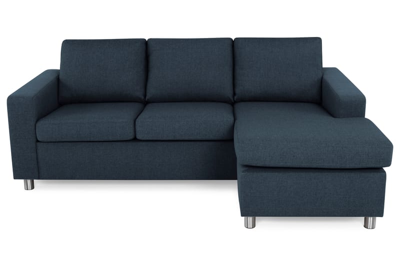 Crazy 3-sits Vändbar L-formad Divansoffa i Tyg - Blå - Möbler - Soffa - Divansoffor & schäslongsoffa