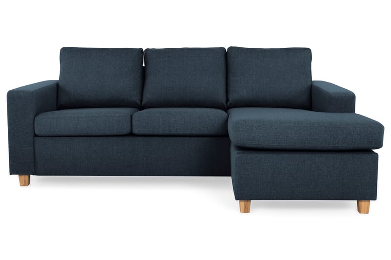 Crazy 3-sits Vändbar L-formad Divansoffa i Tyg - Blå - Möbler - Soffa - Divansoffor & schäslongsoffa