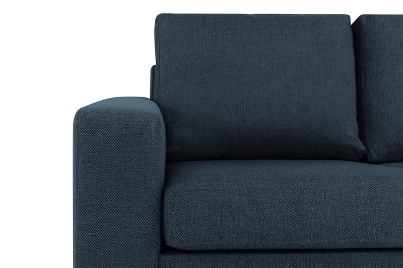 Crazy 3-sits Vändbar L-formad Divansoffa i Tyg - Blå - Möbler - Soffa - Divansoffor & schäslongsoffa