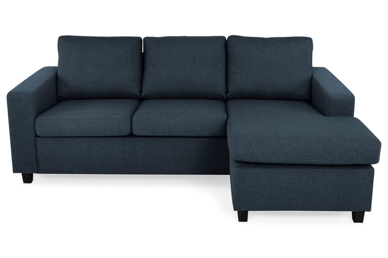 Crazy 3-sits Vändbar L-formad Divansoffa i Tyg - Blå - Möbler - Soffa - Divansoffor & schäslongsoffa