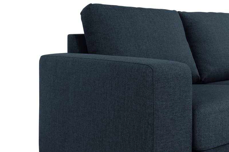 Crazy 3-sits Vändbar L-formad Divansoffa i Tyg - Blå - Möbler - Soffa - Divansoffor & schäslongsoffa