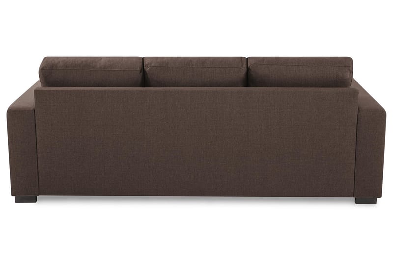Crazy 3-sits Vändbar L-formad Divansoffa i Tyg - Brun - Möbler - Soffa - Divansoffor & schäslongsoffa