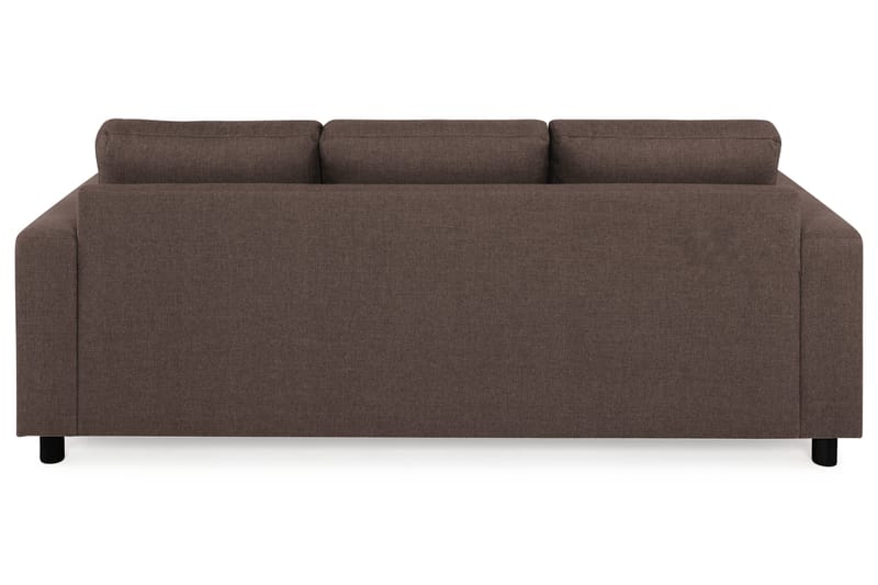 Crazy 3-sits Vändbar L-formad Divansoffa i Tyg - Brun - Möbler - Soffa - Divansoffor & schäslongsoffa - 3 sits soffa med divan