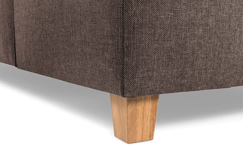 Crazy 3-sits Vändbar L-formad Divansoffa i Tyg - Brun - Möbler - Soffa - Divansoffor & schäslongsoffa - 3 sits soffa med divan